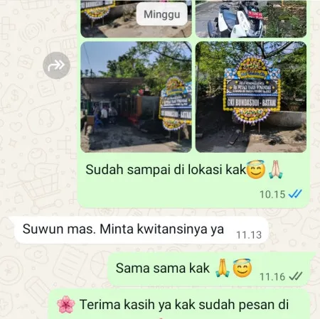 Pengiriman Papan Bunga Duka Surjo Bawang